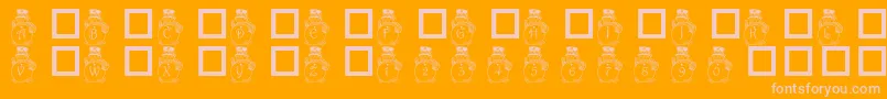 More about PfSnowman3 Font PfSnowman3 Font – Pink Fonts on Orange Background