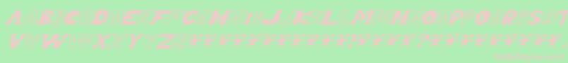 Telesi Font – Pink Fonts on Green Background