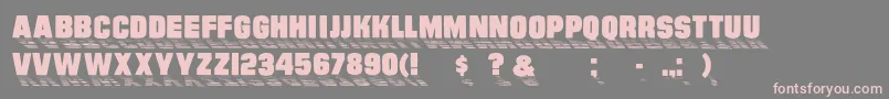 Wharmby Font – Pink Fonts on Gray Background