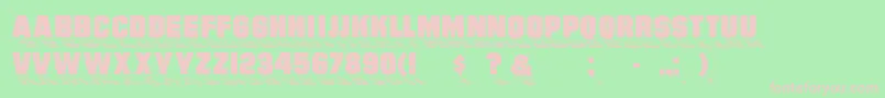 Wharmby Font – Pink Fonts on Green Background