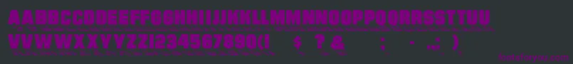 Шрифт Wharmby – фиолетовые шрифты на чёрном фоне
