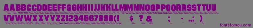 Wharmby Font – Purple Fonts on Gray Background