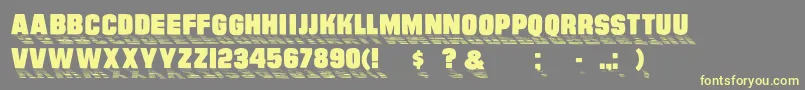 Wharmby Font – Yellow Fonts on Gray Background