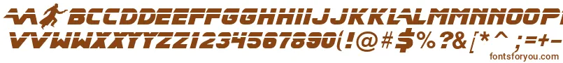Шрифт BladeRunnerMovieFont2 – коричневые шрифты на белом фоне