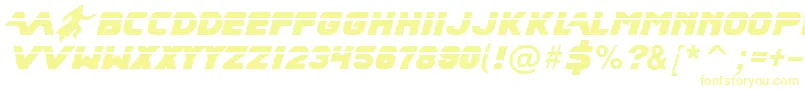 BladeRunnerMovieFont2-Schriftart – Gelbe Schriften
