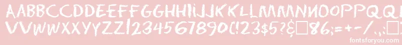 EarnestRegular Font – White Fonts on Pink Background