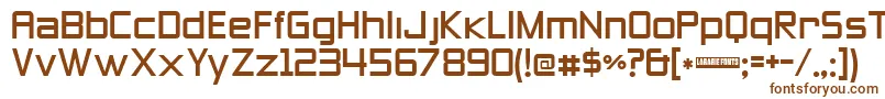 Zeroes Three-fontti – ruskeat fontit valkoisella taustalla