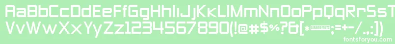 Zeroes Three Font – White Fonts on Green Background