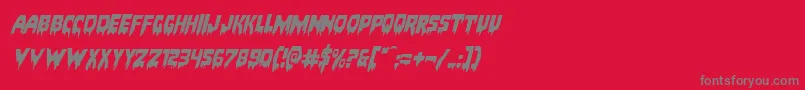 Шрифт Bloodlustexpandital – серые шрифты на красном фоне
