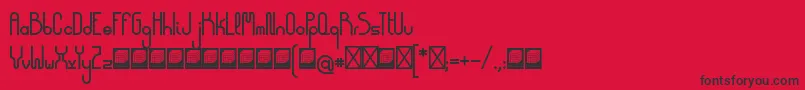 fuente DemocrazyBold – Fuentes Negras Sobre Fondo Rojo