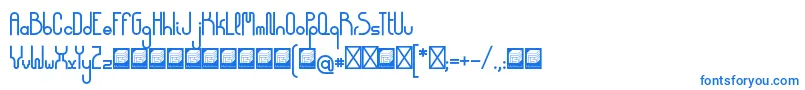 Fonte DemocrazyBold – fontes azuis
