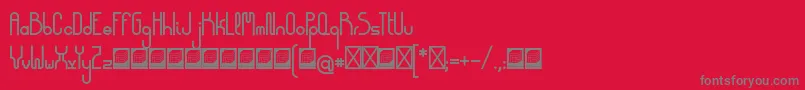 fuente DemocrazyBold – Fuentes Grises Sobre Fondo Rojo