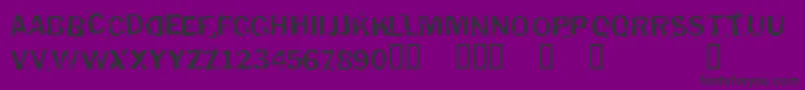 Puddledu Font – Black Fonts on Purple Background