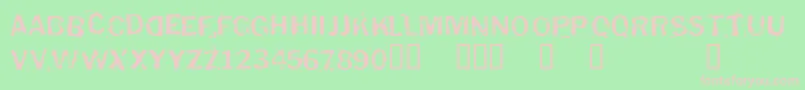 Puddledu Font – Pink Fonts on Green Background