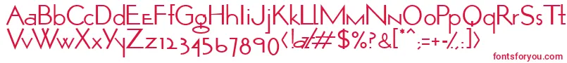 Ft7Normal Font – Red Fonts on White Background