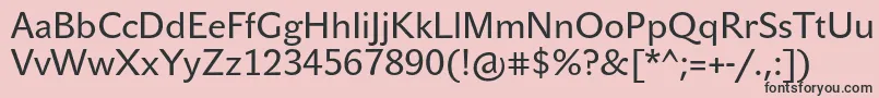 JohnsansTextPro Font – Black Fonts on Pink Background