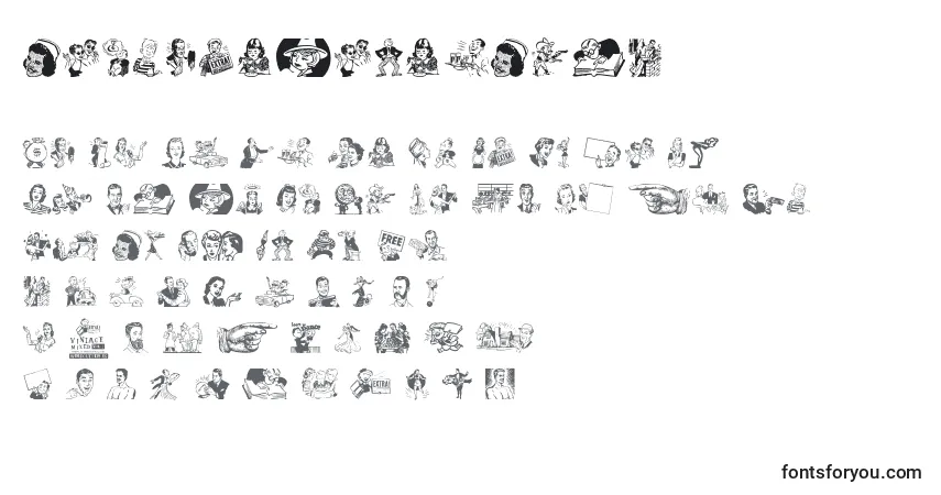 VintageMixedVol1 Font – alphabet, numbers, special characters