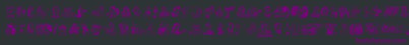 VintageMixedVol1 Font – Purple Fonts on Black Background
