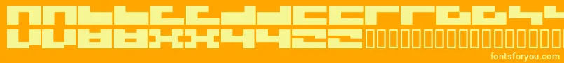 More about 3x3Flat Font 3x3Flat Font – Yellow Fonts on Orange Background
