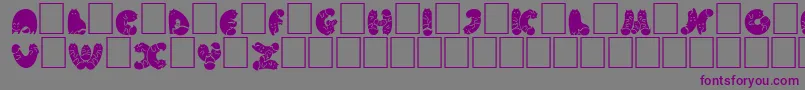 NohofontCatsblack Font – Purple Fonts on Gray Background