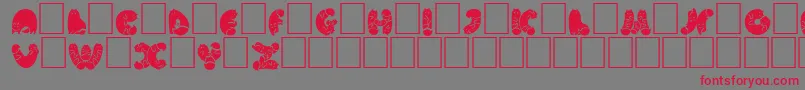 NohofontCatsblack-Schriftart – Rote Schriften auf grauem Hintergrund