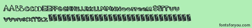Justmarker Font – Black Fonts on Green Background