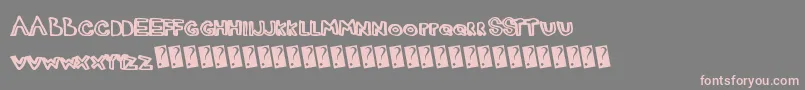 Justmarker Font – Pink Fonts on Gray Background