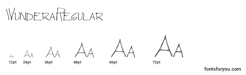 WunderaRegular Font Sizes
