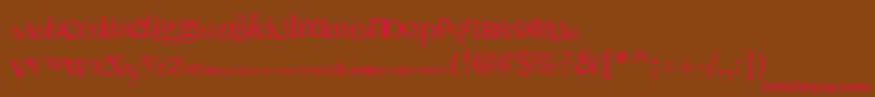 3Grammes5 Font – Red Fonts on Brown Background