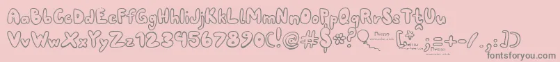 80erfinaldemo Font – Gray Fonts on Pink Background