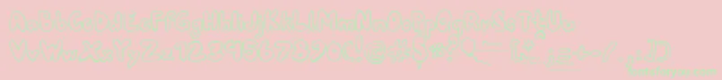 Weitere Informationen zur 80erfinaldemo-Schriftart 80erfinaldemo-Schriftart – Grüne Schriften auf rosa Hintergrund
