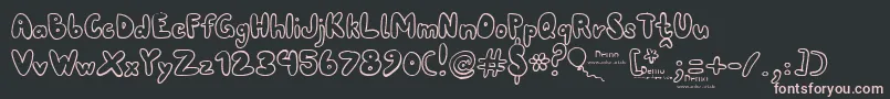 80erfinaldemo Font – Pink Fonts on Black Background