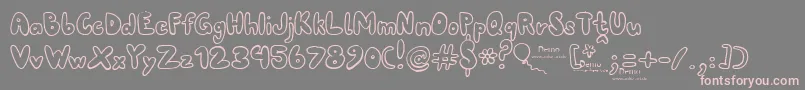 80erfinaldemo Font – Pink Fonts on Gray Background