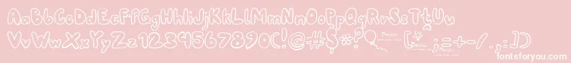 80erfinaldemo Font – White Fonts on Pink Background