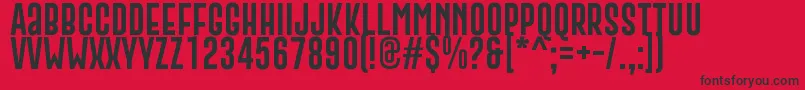 GoboldExtra2 Font – Black Fonts on Red Background