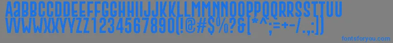 GoboldExtra2 Font – Blue Fonts on Gray Background