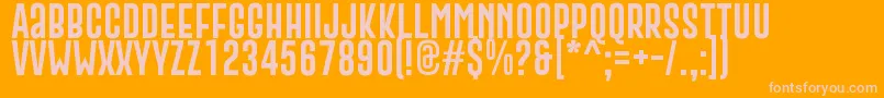GoboldExtra2 Font – Pink Fonts on Orange Background