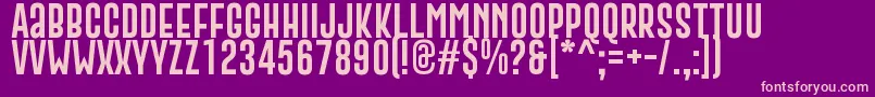 GoboldExtra2 Font – Pink Fonts on Purple Background