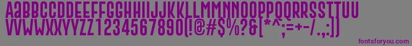 GoboldExtra2 Font – Purple Fonts on Gray Background