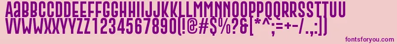 En savoir plus sur la police GoboldExtra2 Police GoboldExtra2 – polices violettes sur fond rose