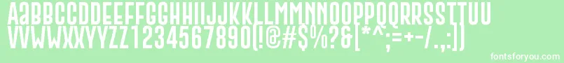 GoboldExtra2 Font – White Fonts on Green Background