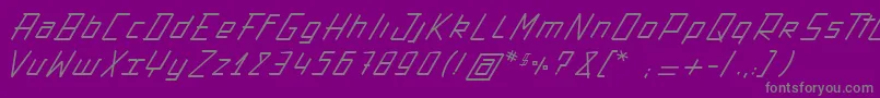 Police ActionProtocol – polices grises sur fond violet