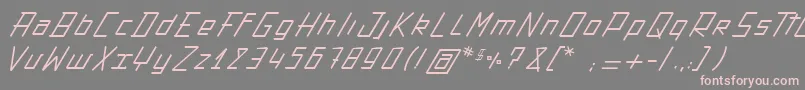 Шрифт ActionProtocol – розовые шрифты на сером фоне