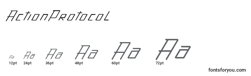 ActionProtocol Font Sizes