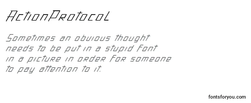 ActionProtocol Font