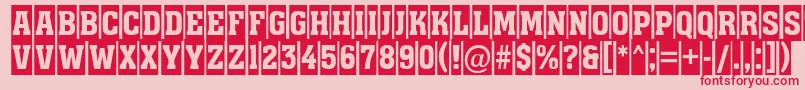 More about Assuan9 Font Assuan9 Font – Red Fonts on Pink Background