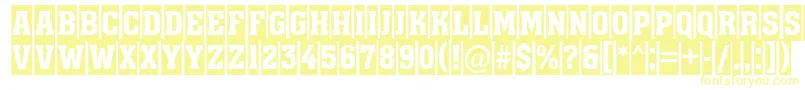 Assuan9-Schriftart – Gelbe Schriften