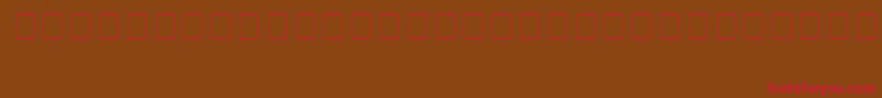 Infobubble2 Font – Red Fonts on Brown Background