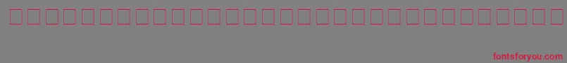 Infobubble2 Font – Red Fonts on Gray Background