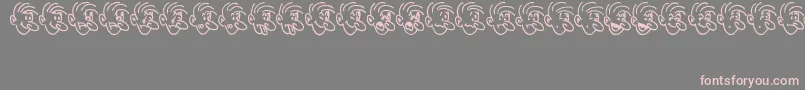 MoodSwingsOneJl Font – Pink Fonts on Gray Background